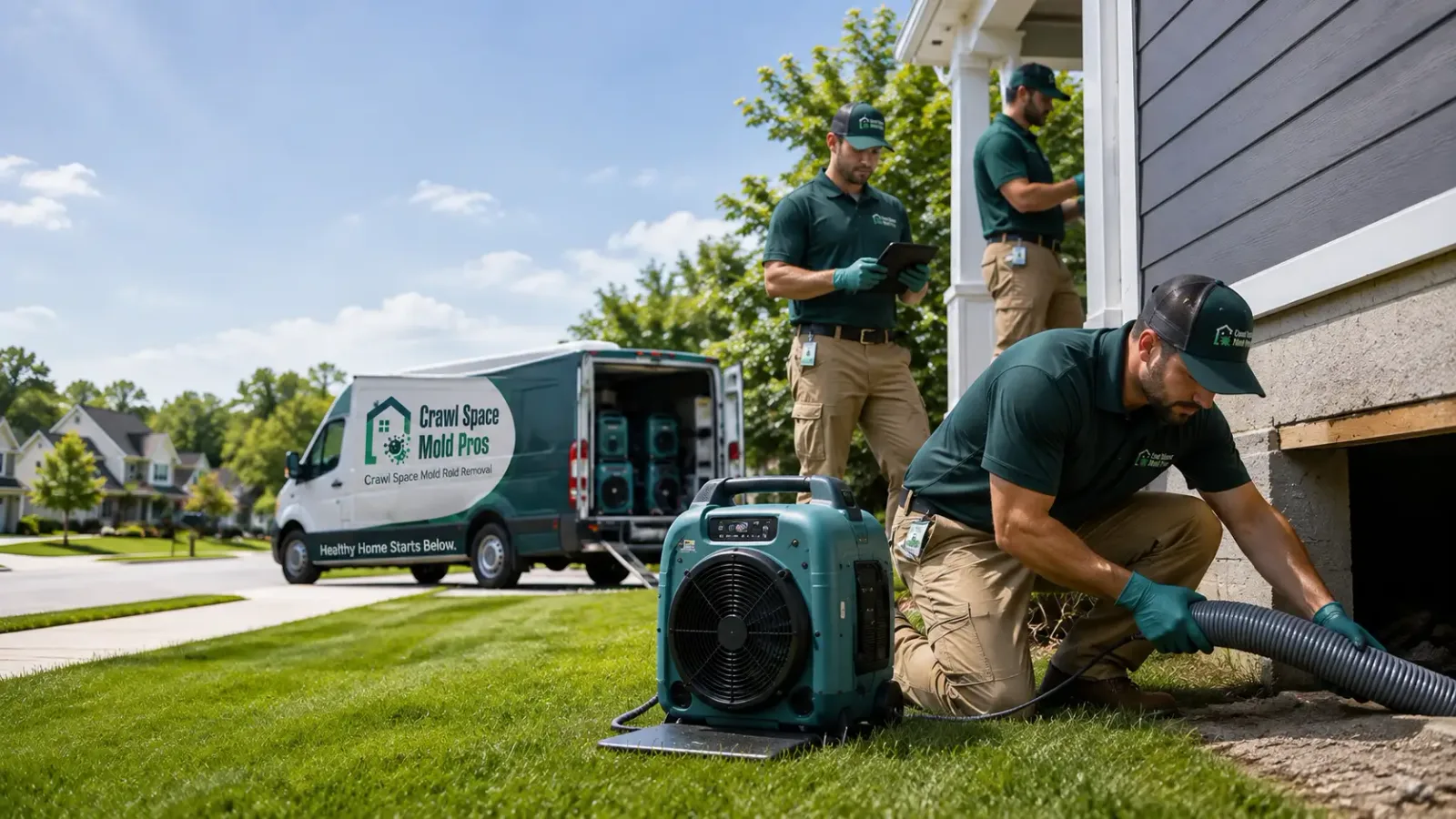 Crawl Space Mold Removal in Wahpeton, ND